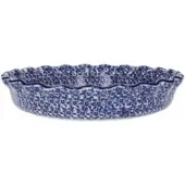 Bunzlau Castle Pie Dish Wide Edge Indigo (Ø 26 cm)