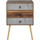 Beliani BATLEY - Commode-Donkere houtkleur-Vezelplaat