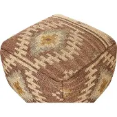 Beliani BEEL - Poef-Rood-Jute