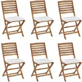 Beliani TOLVE - Zitkussen set van 6 - Wit - Polyester