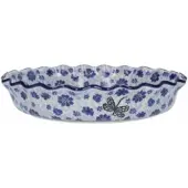 Bunzlau Castle Pie Dish Wide Edge Dragonfly (Ø 26 cm)