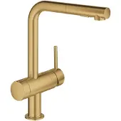 GROHE Minta - Keukenkraan met uittrekbare sproeikop, geborsteld Cool Sunrise 31558GN0