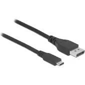 DeLOCK Bidirectional USB Type-C to DisplayPort Cable (DP Alt Mode) 8K 60 Hz 1.5 m DP 8K certified