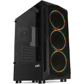IBox ATX behuizing - I-Box - I-Box Lupus 27 - Zwart - Midi Tower - Compatibel met ATX