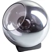 Expo ETH Orb tafellamp 1x E27 smoke glas 20cm / zwart