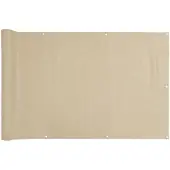 vidaXL Balkonscherm 90x500 cm oxford stof beige