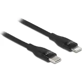 DeLOCK datakabel en oplaadkabel USB Type-C naar Lightning voor iPhone, iPad en iPod, zwart, 1 meter, MFi-gecertificeerd