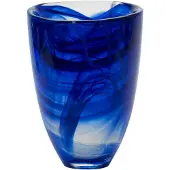 Kosta Boda Contrast vaas 200 mm Blauw-blauw