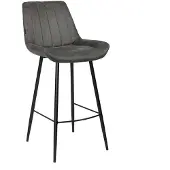 Livin24 Industriële barkruk Brooke antraciet 74 cm