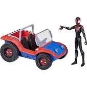 Spider-man Marvel Spider-Mobile 6-Inch Voertuig met Miles Morales Actiefiguur, Speelgoed voor Kinderen 4+