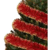 Springos Kerstslinger Guirlande 6 m Rood/Goud