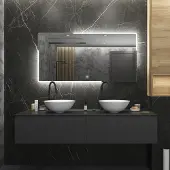 Boss & Wessing Badkamerspiegel bws liteem 100x70 cm met led