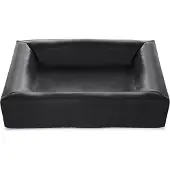Bia Bed bed kunstleer hoes hondenmand zwart 70x60x15cm