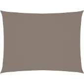 vidaXL Zonnescherm rechthoekig 3x4,5 m oxford stof taupe
