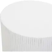 Beliani BICCARI - Bijzettafel - Wit - Lichtbeton