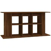 vidaXL Aquariumstandaard 120x40x60 cm bewerkt hout bruin eikenkleur