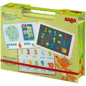 Haba Magnetische speldoos 1 2 3 Cijfers en jij - 158 magnetische onderdelen in kartonnen reisetui