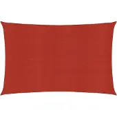 vidaXL Zonnezeil 160 g/m² 3,5x5 m HDPE rood