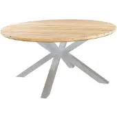 Yoi Tuintafel Noas Alu Salix / Teak Ø150cm