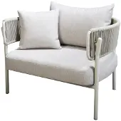 Yoi Loungestoel Camilo Alu Salix / Flax Beige