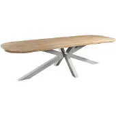 Yoi Tuintafel Noas Alu Salix / Teak 280 x 100 cm