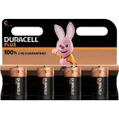 Duracell C Plus Alkaline Batterijen 4 stuks