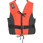 Besto Dinghy Zipper zwemvest oranje/zwart