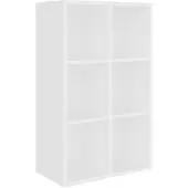 vidaXL Boekenkast/dressoir 66x30x98 cm bewerkt hout wit