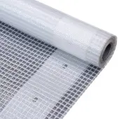 vidaXL Dekzeilen 2 st Leno 260 g/m² 3x3 m wit