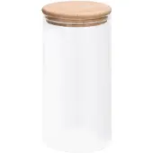 vidaXL Opbergpotten met bamboe deksel, 4 stuks, 1200 ml