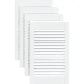 vidaXL Kastdeuren met lamellen 4 st 61,5x39,4 cm grenenhout wit