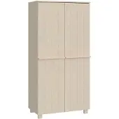 vidaXL Kledingkast HAMAR 89x50x180 cm massief grenenhout honingbruin