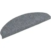 Super Merchant Trapmatten Zelfklevend 5 stuks 65x21x4 cm Lichtgrijs Halfrond Groot