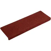 vidaXL Trapmatten Zelfklevend 15 stuks 65x21x4 cm Bordeaux Rood Rechthoekige Rand