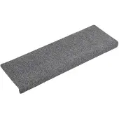 vidaXL Trapmatten Zelfklevend 5 stuks 65x21x4 cm Lichtgrijs