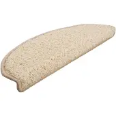 vidaXL Trapmatten 15 st 65x21x4 cm Crème Halfrond Groot