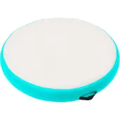 vidaXL Gymnastiekmat met pomp opblaasbaar 100x100x10 cm PVC groen