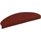 vidaXL Trapmatten Zelfklevend 10 st 65x21x4 cm Bordeaux Rood Halfrond Groot