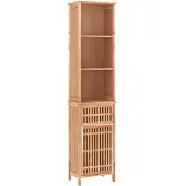 vidaXL Badkamerkast 42x29x182 cm massief walnotenhout