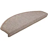 vidaXL Trapmatten 15 st 65x24x4 cm Lichtbruin Halfrond Groot