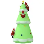 vidaXL Kerstboom opblaasbaar met LED's 500 cm