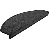vidaXL Trapmatten 15 st 65x24x4 cm Antraciet Halfrond Groot