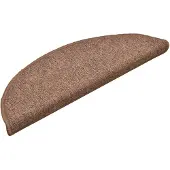 vidaXL Trapmatten 15 st 56x17x3 cm Bruin Halfrond