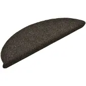 vidaXL Trapmatten Zelfklevend 15 stuks 56x17x3 cm Antraciet Halfrond