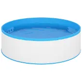vidaXL Splasher pool met hangende skimmer en pomp 350x90 cm wit