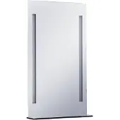 vidaXL Badkamerspiegel LED met schap 60x100 cm