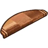 vidaXL Trapmatten zelfklevend 15 st 65x21x4 cm bruin