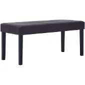 vidaXL Bankje 106 cm kunstleer bruin