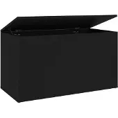vidaXL Opbergkist 84x42x46 cm bewerkt hout zwart
