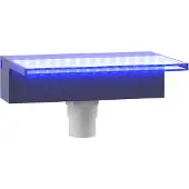 vidaXL Watervaloverlaat met RGB LED's 30 cm acryl